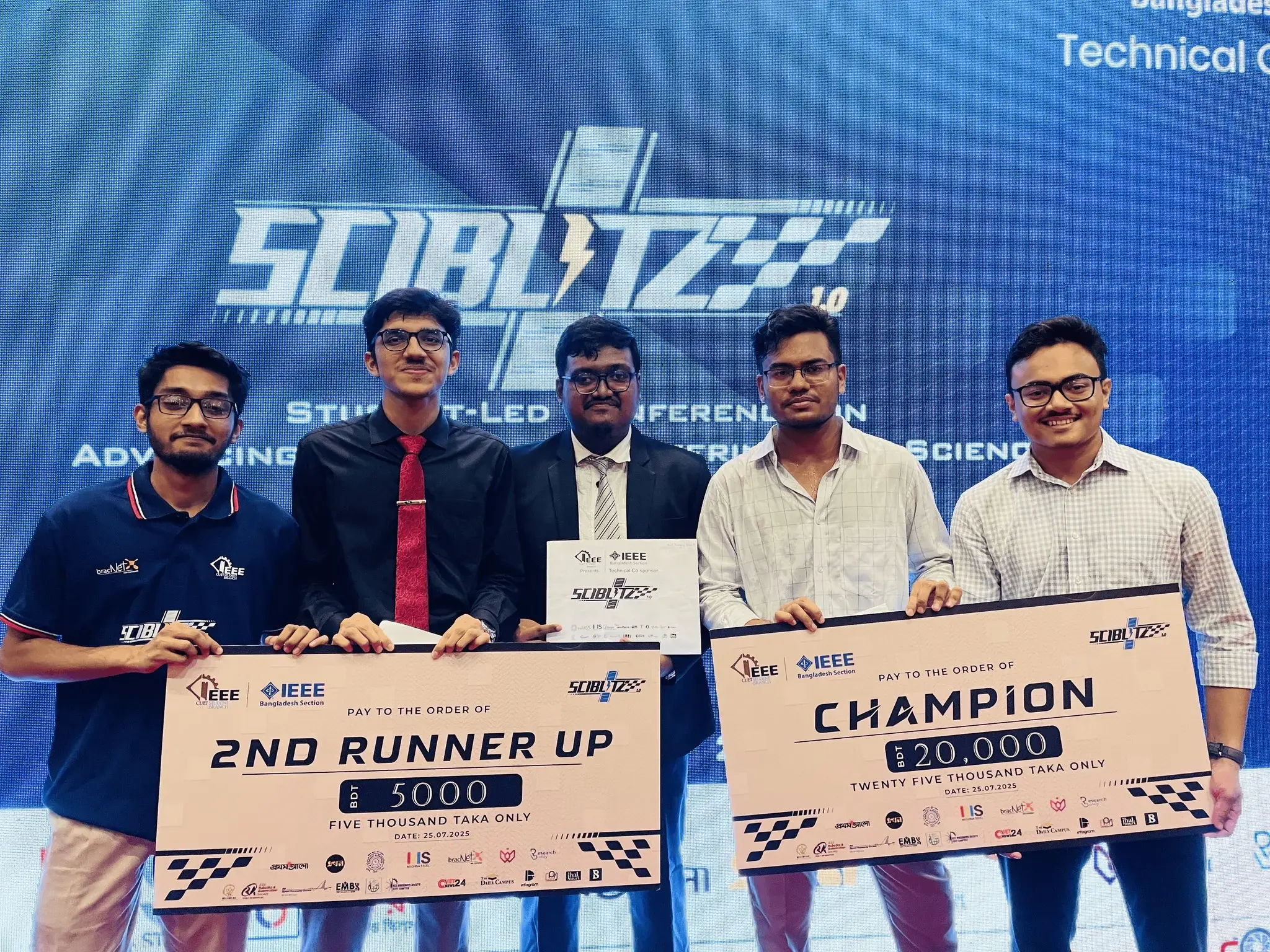 ‘Champion 1st Runner Up’ in Sciblitz 1.0 Presentation